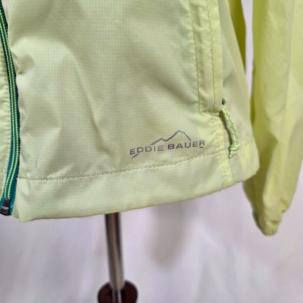 Eddie Bauer Packable Vivid Chartreuse Light Weight Jacket Size Small - Picture 3 of 10